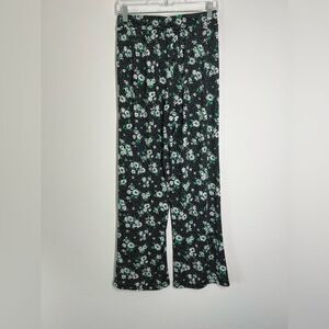 Messini Women's Black Palazzo Pants Pull On Front Flat Elastic Waist Size S